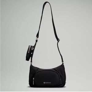 lululemon athletica Black Crossbody Bag with nano pouch